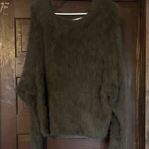 Jessica Simpson Forest Green Fuzzy Sweater